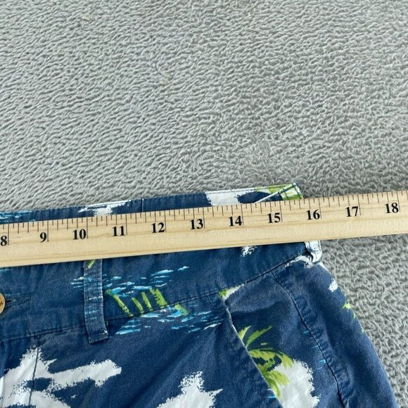 Washed Stoned & Beaten Mens Hawaiian Print Blue Casual Shorts 31 5169 - Picture 4 of 8